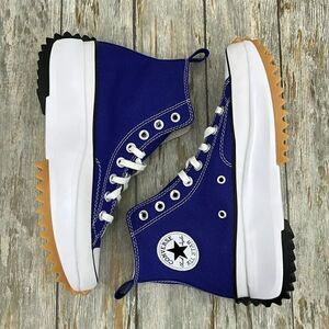 Converse Run Star Hike Canvas Platform Active Sneaker Shoes Size 9.5